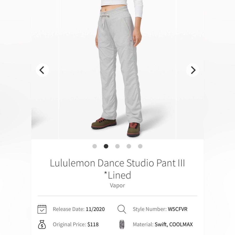 Lululemon Dance Studio Pant III *Lined*